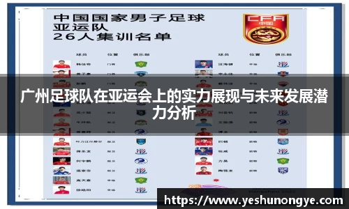 广州足球队在亚运会上的实力展现与未来发展潜力分析